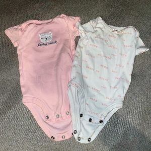 2-Pack Baby Onesies. 3 months.